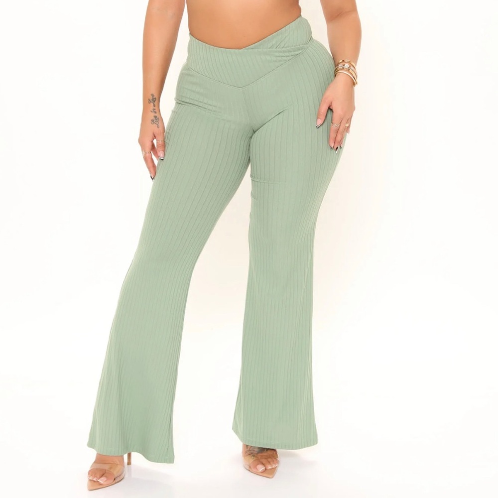 Green fashion nova pants